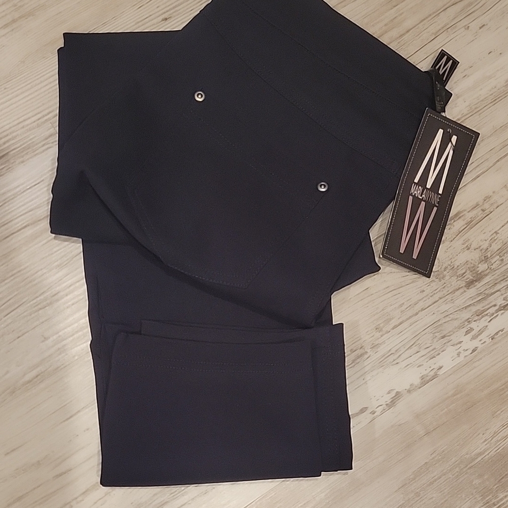 Dark Navy pull on slim fit pant size 10